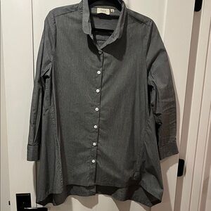 Classic Gray Button-Down Shirt
